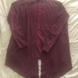 DKNY Draped front open Sweater